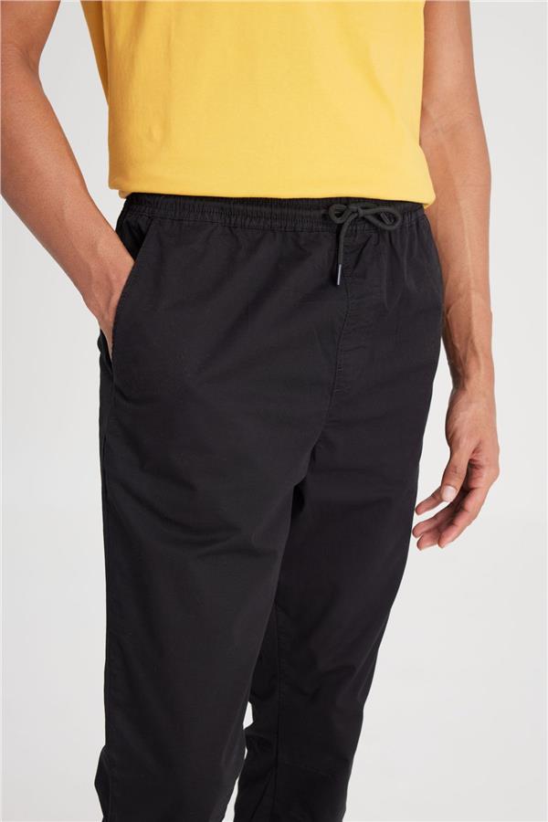 Lee LM04008001 Jogger 001 Black Erkek Regular Jogger Non Denim Pantolon