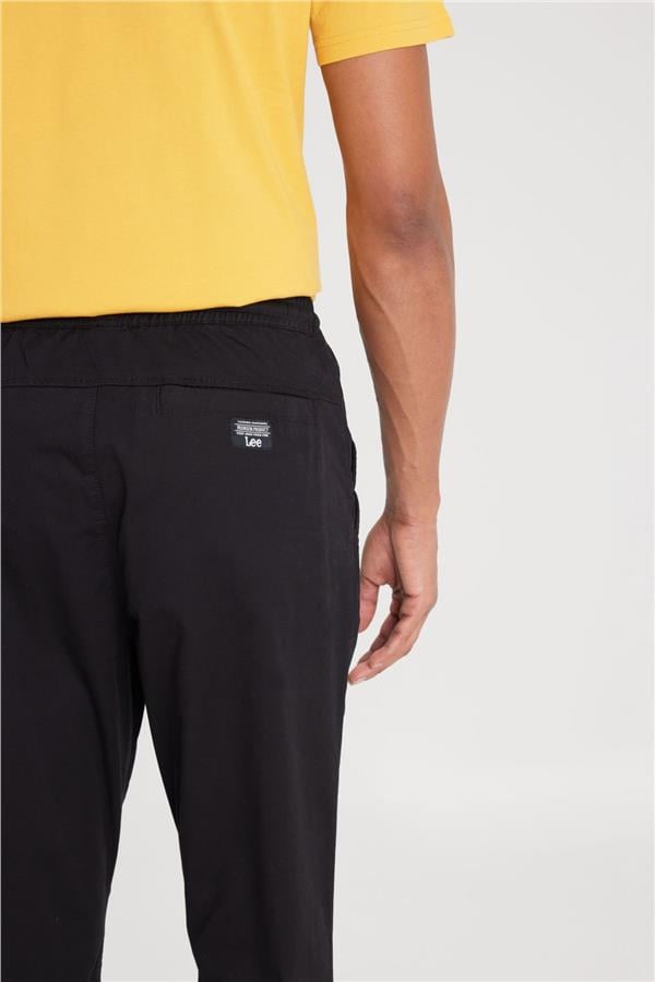 Lee LM04008001 Jogger 001 Black Erkek Regular Jogger Non Denim Pantolon