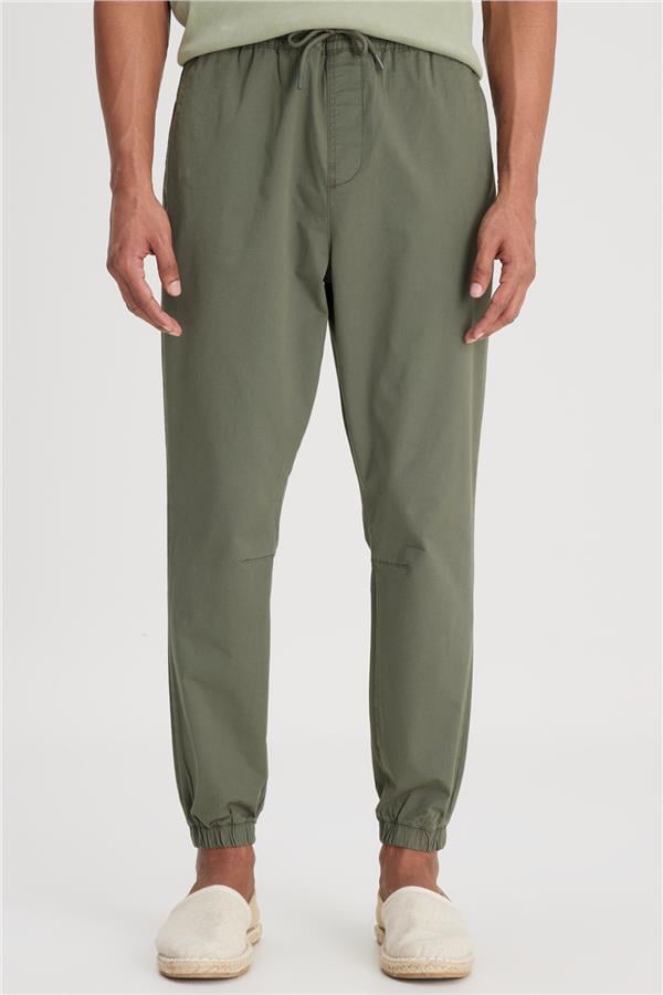 Lee LM04008801 Jogger 801 Khaki Erkek Regular Jogger Non Denim Pantolon