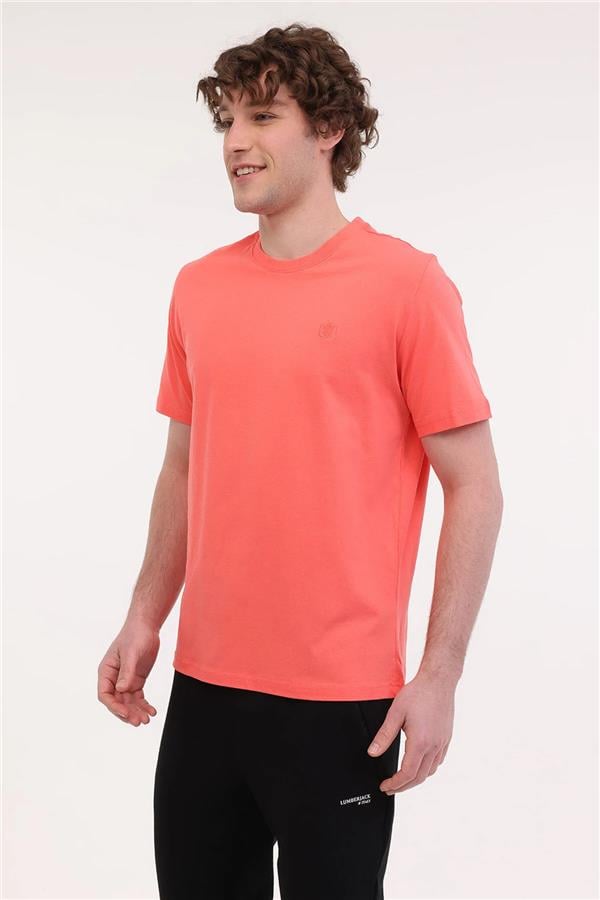 Lumberjack 5M Mb Ct102 C Nk T Sh 5Fx Coral Erkek Kısa Kollu T-Shırt
