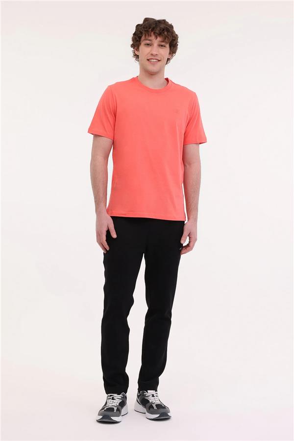 Lumberjack 5M Mb Ct102 C Nk T Sh 5Fx Coral Erkek Kısa Kollu T-Shırt