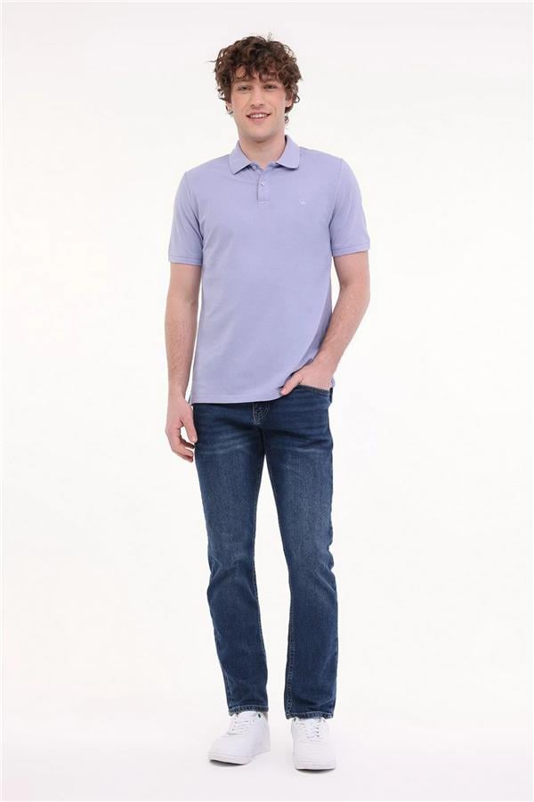 Lumberjack 5M Mb Ct953 Polo T Sh 5Fx Lıla Erkek Kısa Kollu Polo T-Shırt