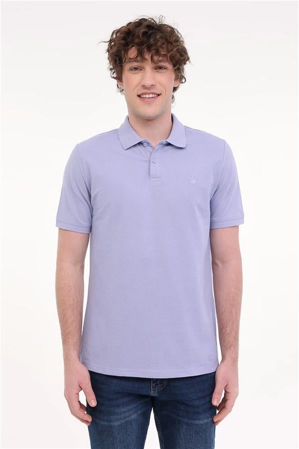 Lumberjack 5M Mb Ct953 Polo T Sh 5Fx Lıla Erkek Kısa Kollu Polo T-Shırt