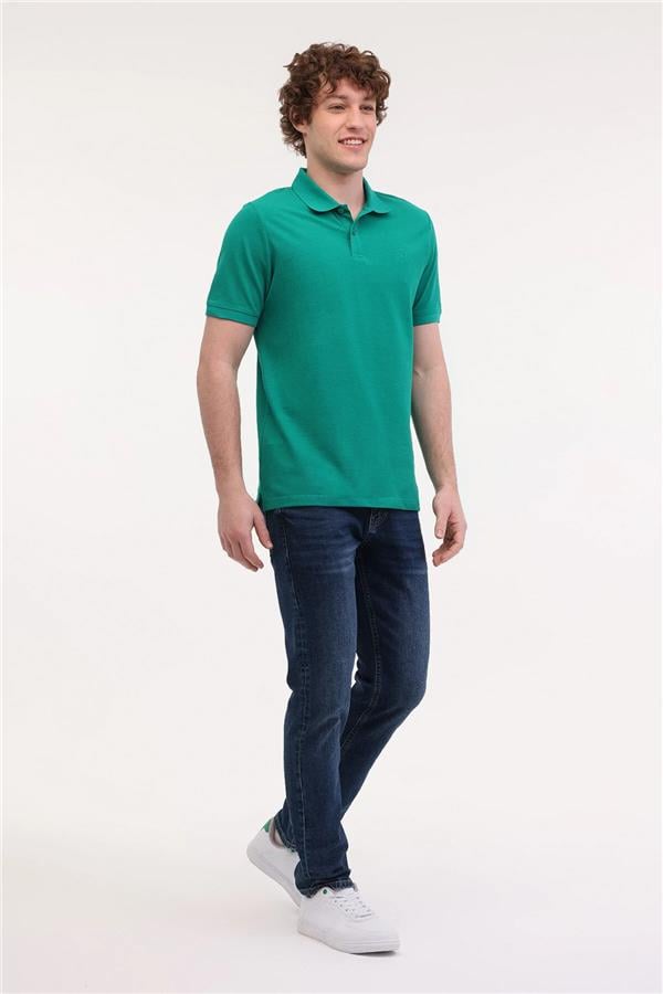 Lumberjack 5M Mb Ct953 Polo T Sh 5Fx Yesıl Erkek Kısa Kollu Polo T-Shırt