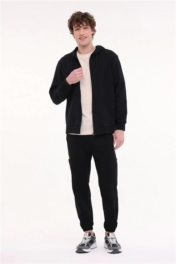 Lumberjack 5M Mb Sn72 Fz Hod 5Fx Sıyah Erkek Sweatshırt