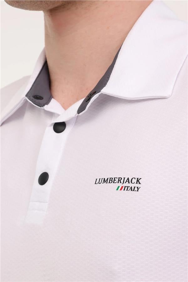 Lumberjack 5M Ml Hope 12Itl401 5Fx Beyaz Erkek Kısa Kollu Polo T-Shırt