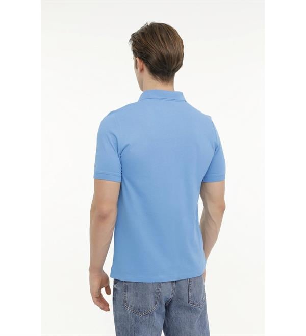 Lumberjack A10149746508010 4M M-Ct953 Basic P.T-Sh 4Fx Havacı Mavi Erkek Polo T-Shirt
