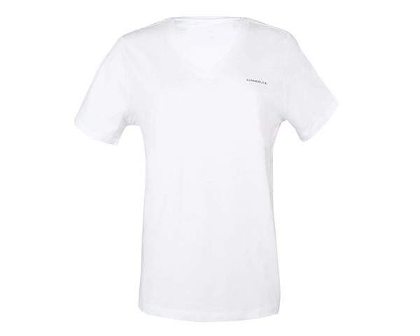 Lumberjack A10150384608010 4M Wb V Neck 11Ct126 4Fx Beyaz Kadın T-Shirt