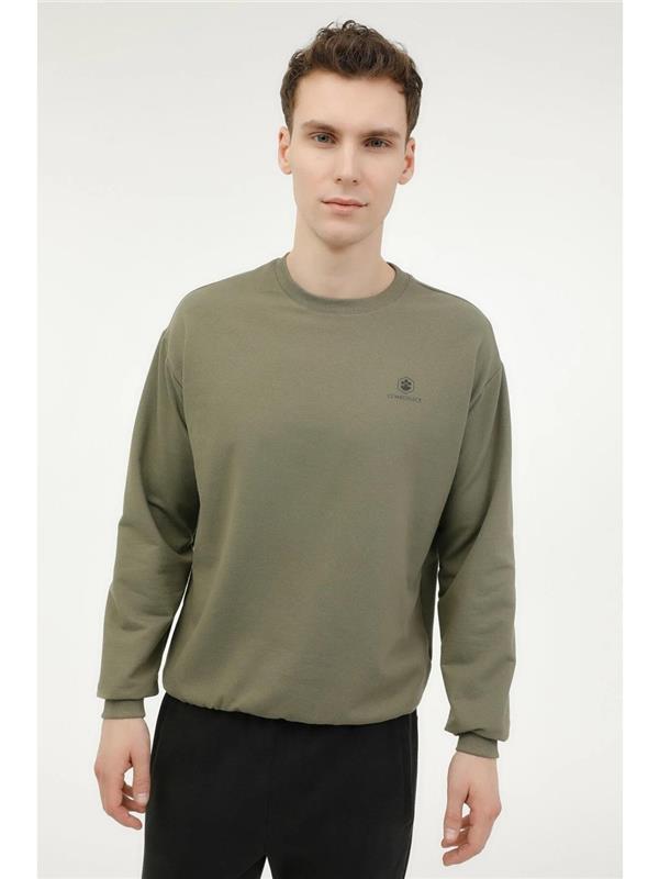 Lumberjack A10181320908010 4W Mb Sn75 C Neck Sw 4Pr Hakı Erkek Sweatshırt