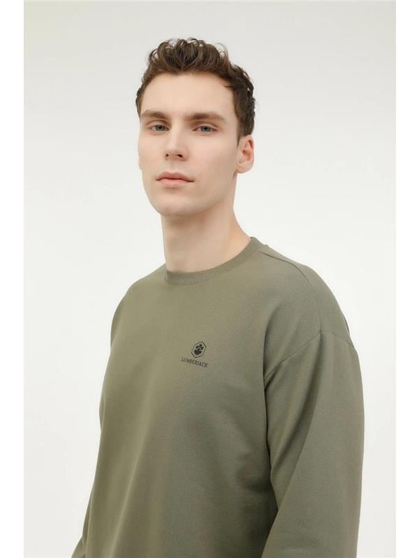 Lumberjack A10181320908010 4W Mb Sn75 C Neck Sw 4Pr Hakı Erkek Sweatshırt