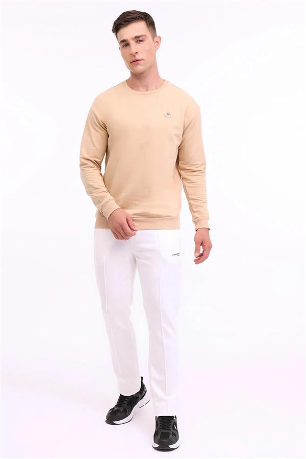 Lumberjack A10181321608010 4W Mb Sn75 C Neck Sw 4Pr K Bej Erkek Sweatshırt