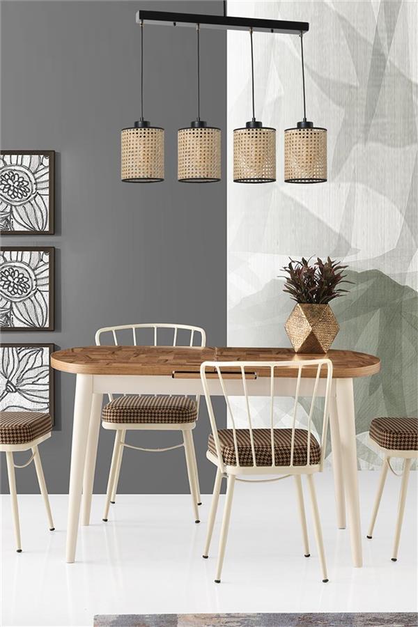 Lumexx April 4 Lü Sıralı Rattan Sarkıt