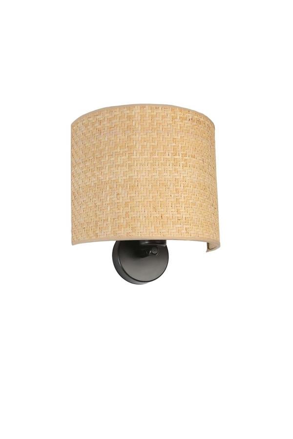 Lumexx Hasır Rattan Abajurlu Oval Aplik