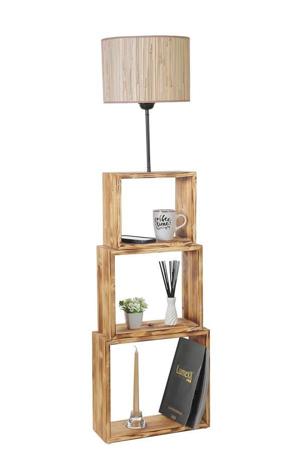 Lumexx Puzzle Yanık Lambader Bambu 09 Abajurlu