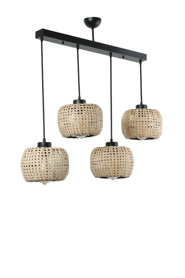 Lumexx Tıger 4 Lü Sıralı Rattan Sarkıt