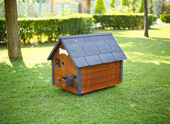 Mandu Isı Yalıtımlı Ahşap Köpek Kulübesi Medıum-Mnd59