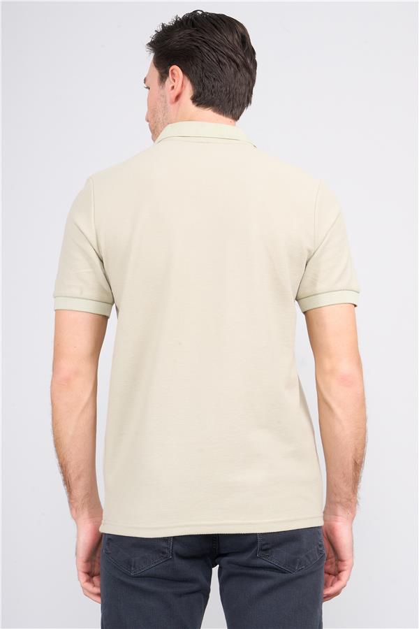 Mareteks 6617 Js Tas Erkek Polo Yaka Amerıkan Pıke Fermuarlı T-Shırt