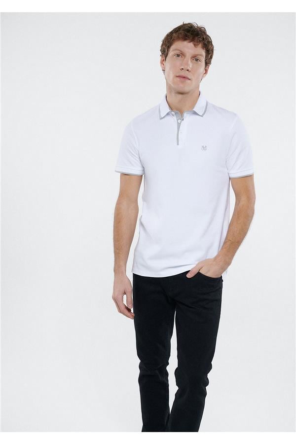 Mavi 062373-27879 Polo Beyaz Erkek T-Shirt