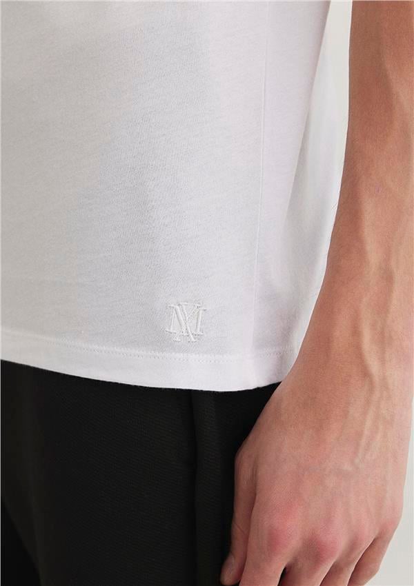 Mavi 062772-20843 Basic Beyaz Erkek T-Shirt
