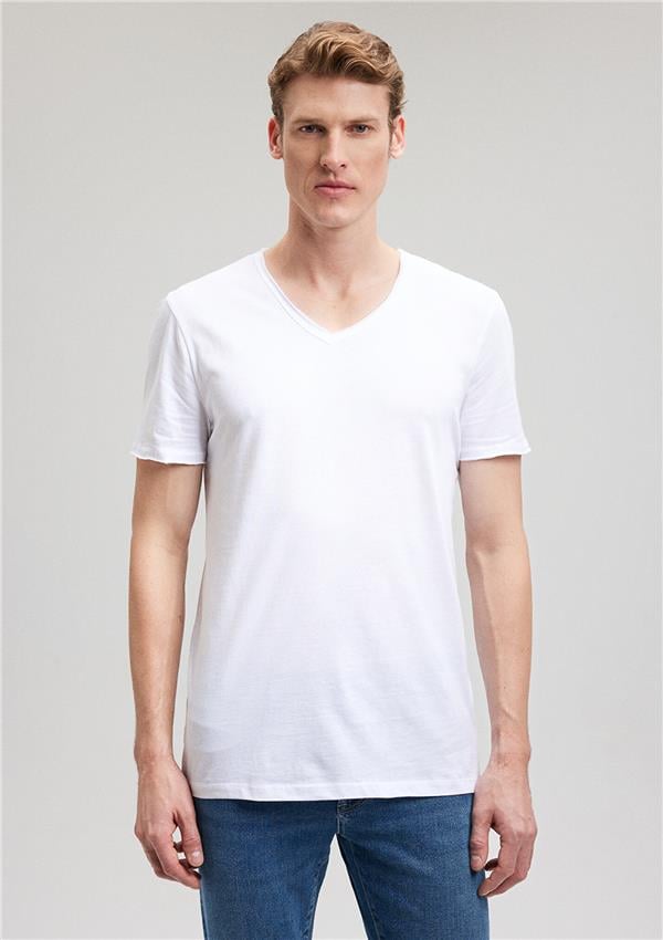 Mavi 062773-20843 Beyaz Erkek T-Shirt