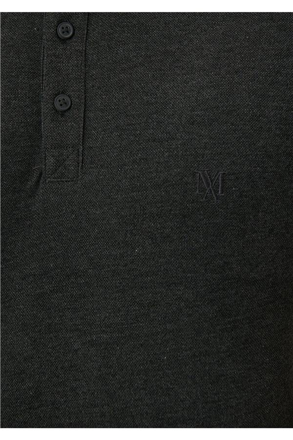 Mavi 063247-28392 Polo Koyu Gri Melanj Erkek T-Shirt