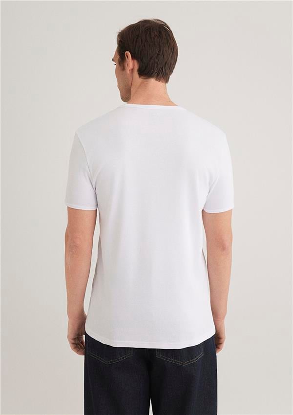 Mavi 063747-620 Erkek Beyaz T-Shirt