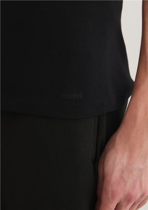 Mavi 063748-900 Erkek Siyah V Yaka T-Shirt