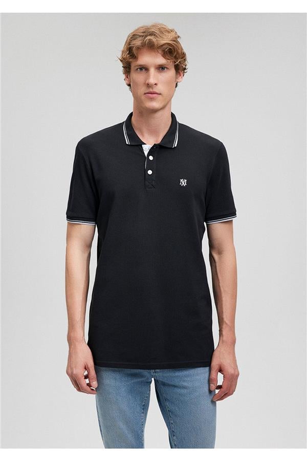 Mavi 064164-900 Erkek Polo T-Shirt Siyah