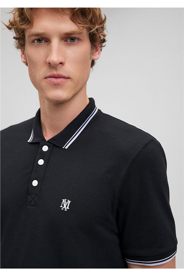 Mavi 064164-900 Erkek Polo T-Shirt Siyah