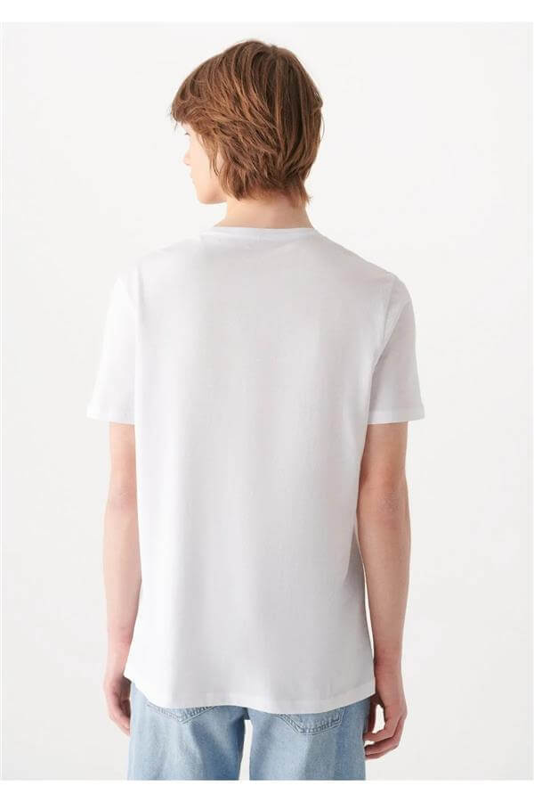 Mavi 065109-620 Mavi T-Shirt Beyaz