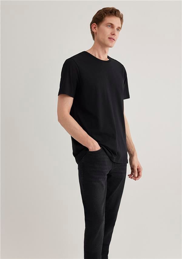 Mavi 065574-900 Erkek T-Shirt Siyah