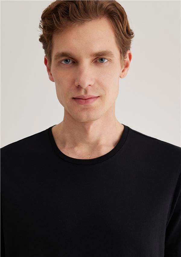 Mavi 065574-900 Erkek T-Shirt Siyah