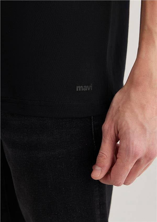 Mavi 065574-900 Erkek T-Shirt Siyah