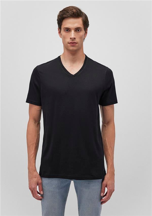 Mavi 065586-900 V Yaka Siyah T-Shirt