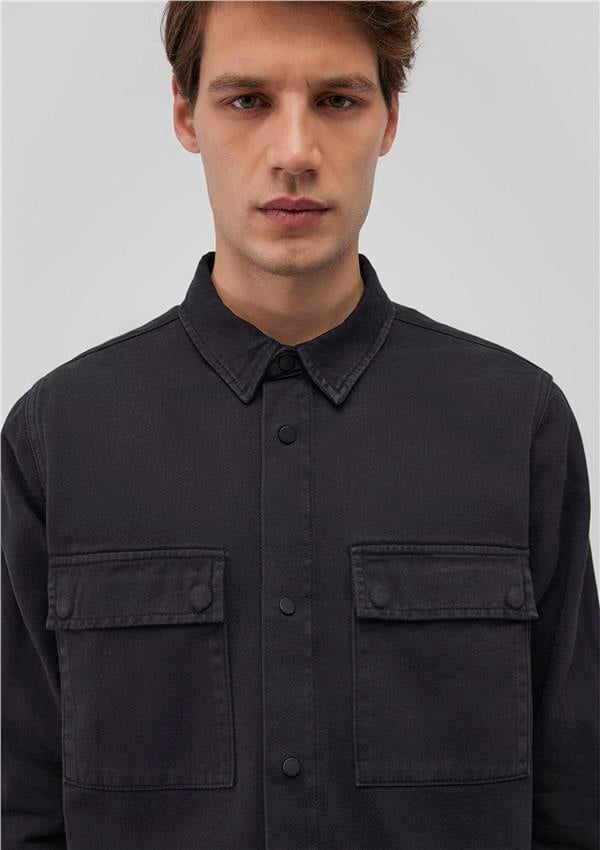 Mavi K25 M0210774-85822 Logan Regular Black Utility Jean Gömlek