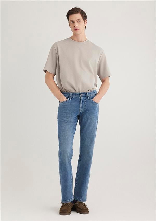 Mavı M0020287863 Hunter Lt Sky Blue Mavı Black Erkek Regular Denım Pantolon