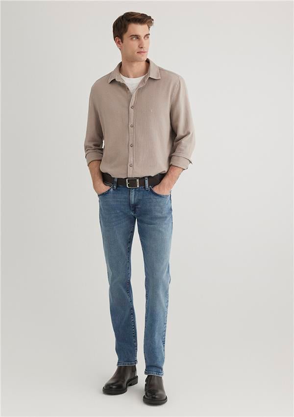 Mavi M0035183704 Lt Mavi Premium Erkek Regular Straight Fit Marcus Denim Pantolon
