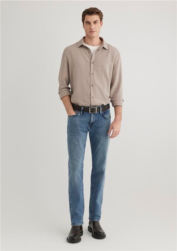 Mavi M0035183704 Lt Mavi Premium Erkek Regular Straight Fit Marcus Denim Pantolon