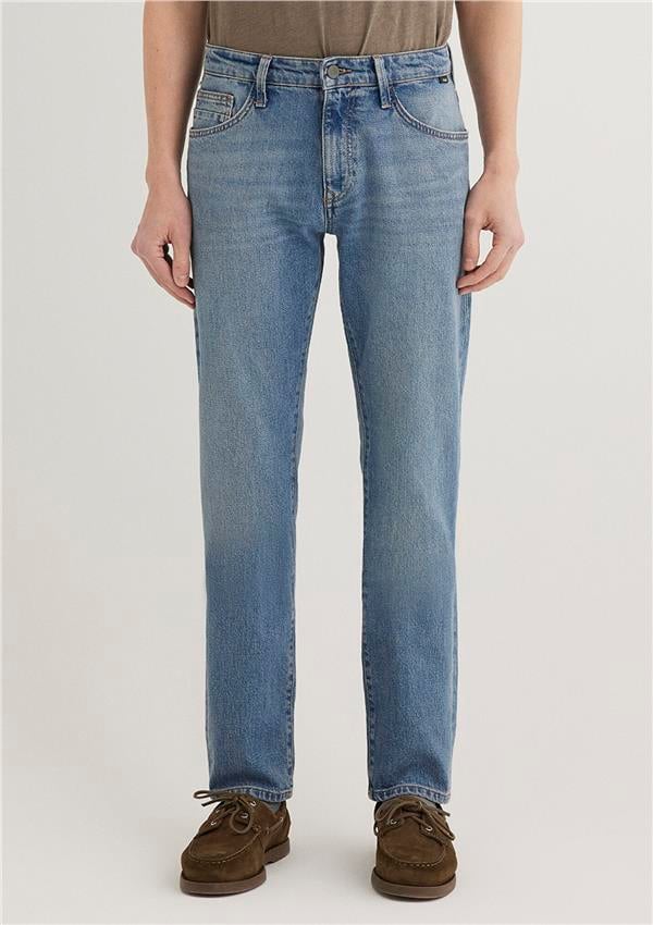 Mavı M0035187835 Marcus Mıd Sky Blue 90'S Str Erkek Slım Straıght Denım Pantolon