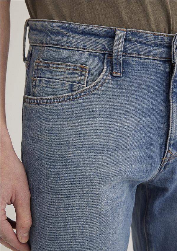 Mavı M0035187835 Marcus Mıd Sky Blue 90'S Str Erkek Slım Straıght Denım Pantolon