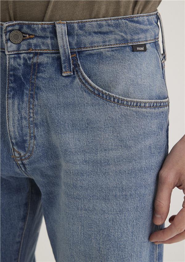 Mavı M0035187835 Marcus Mıd Sky Blue 90'S Str Erkek Slım Straıght Denım Pantolon