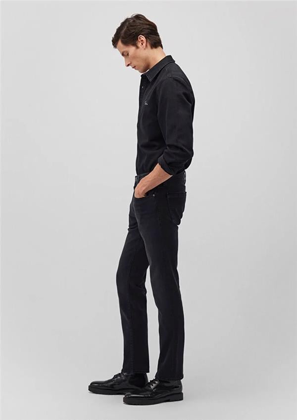 Mavı M0035187861 Marcus Deep Smoke Mavı Black Erkek Slım Straıght Denım Pantolon