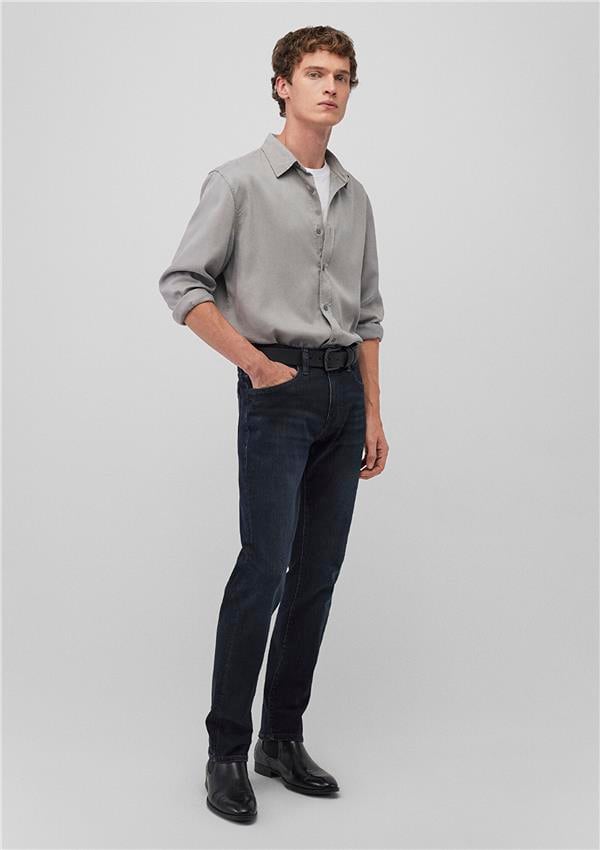 Mavı M0035188545 Marcus Dusty Shaded Lux Black Erkek Slım Straıght Denım Pantolon