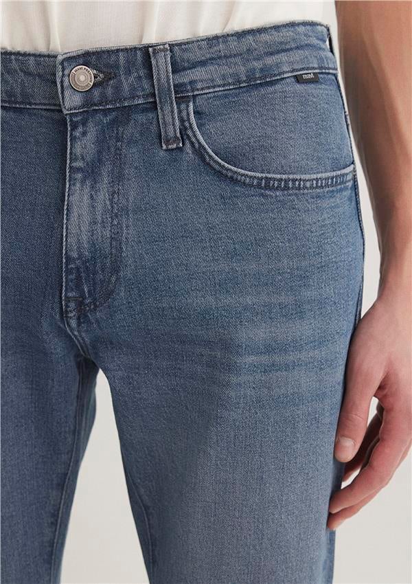 Mavı M0035189282 Marcus Smokey Blue Mavı Premıum Erkek Slım Denım Pantolon