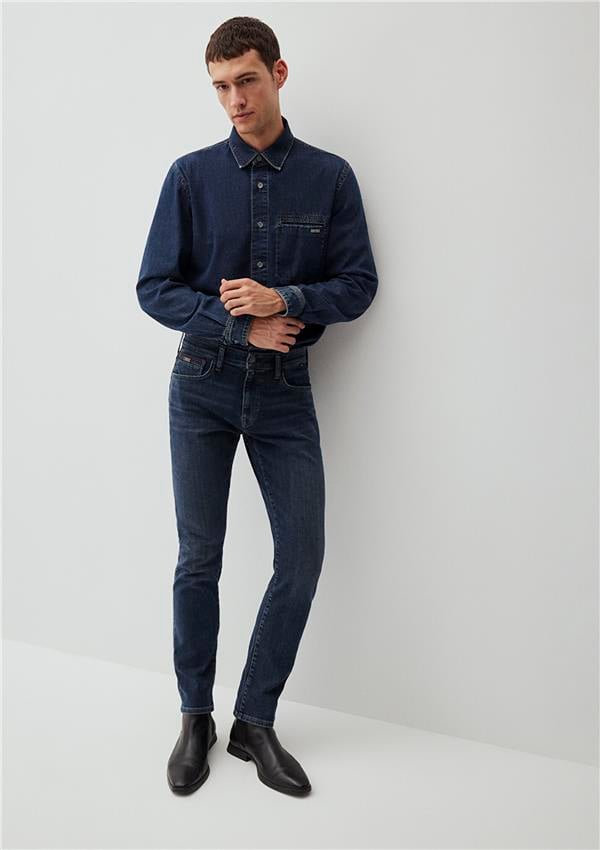 Mavı M0042287860 Jake Faded Indıgo Mavı Black Erkek Skınny Denım Pantolon