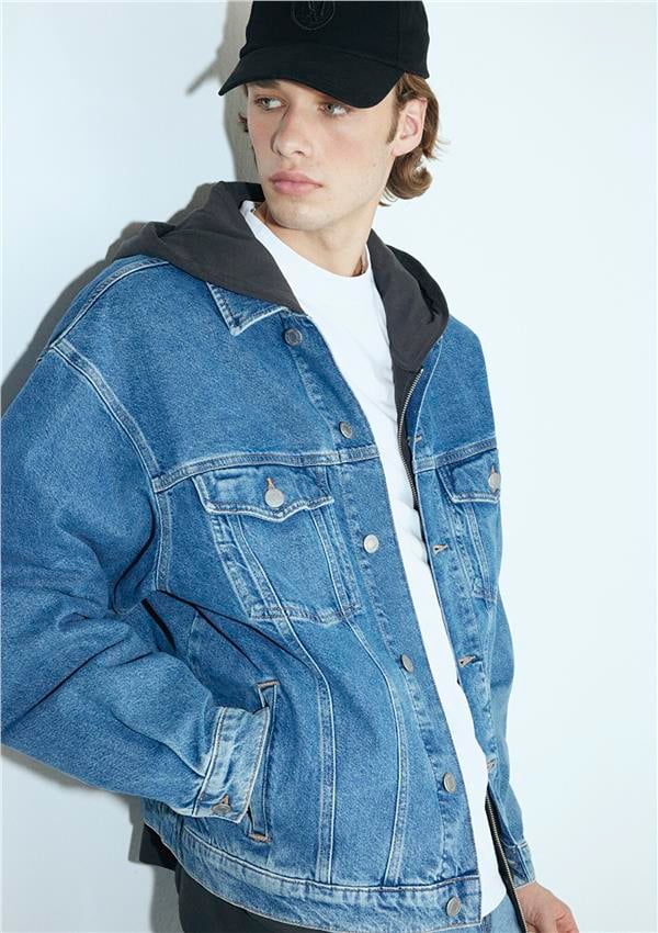 Mavı M0110001-80480 Ryan Dark Blue Denım Erkek Oversıze Denım Ceket
