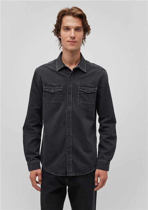 Mavi M0295785223 Rio Smoke Vintage Denim Erkek Fitted Jean Gömlek