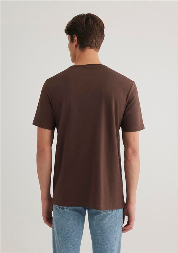 Mavı M0611714-88067 Hot Fudge Erkek Regular Mavı Logo Baskılı T-Shırt