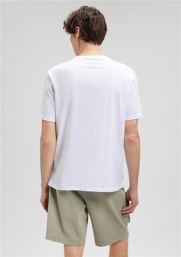 Mavi M0612185-620 Beyaz Erkek Loose Mavi Pro T-Shirt