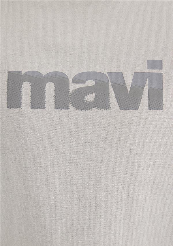 Mavı M0612522-70074 Acık Grı Erkek Loose Mavı Baskılı T-Shırt